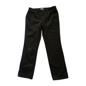 Christopher & Banks Women's 12 Army Green Straight Leg Jeans